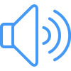 icons8-audio-100  blue